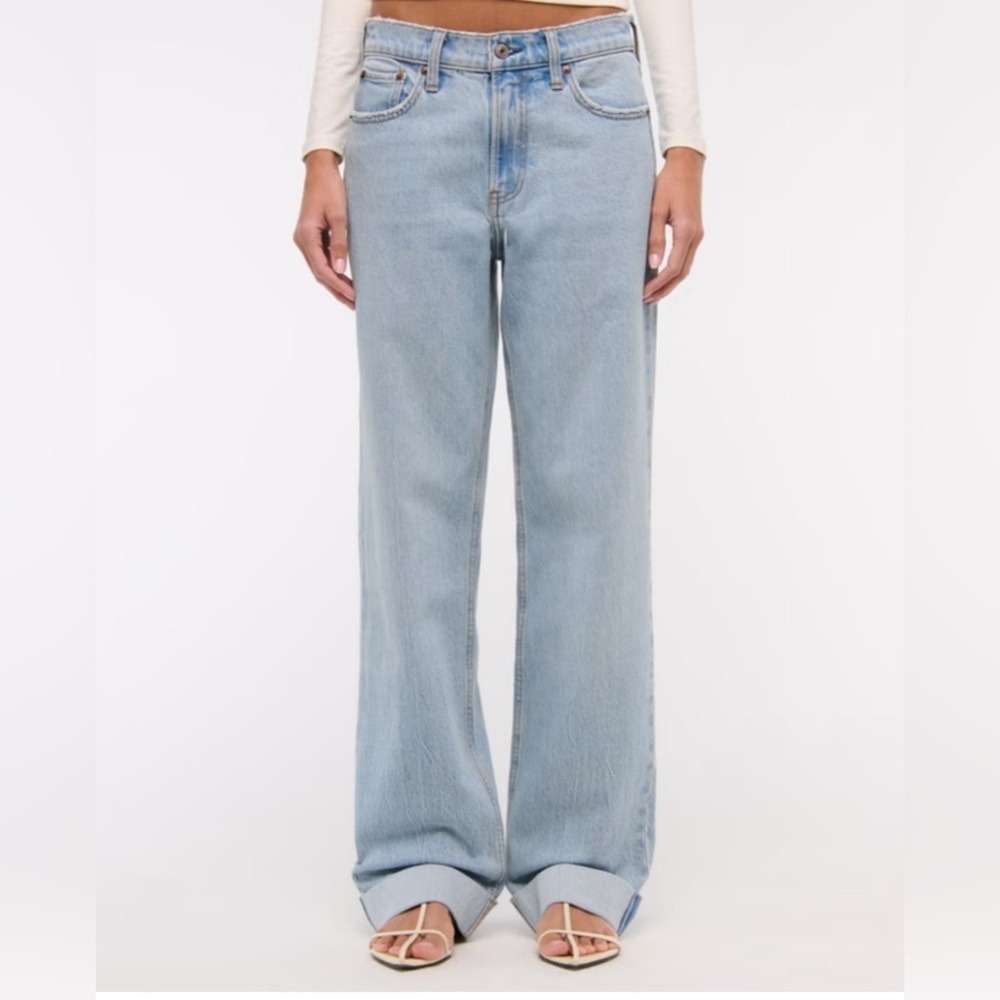 Abercrombie & Fitch Light Blue Boyfriend Jeans